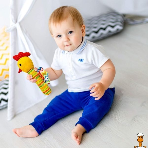 Мамалюк - Мягконабивная игрушка погремушка Петушок Macik Macik RT2-МС-010302-02