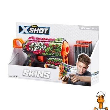 Мамалюк - Швидкострільний бластер X-Shot Skins Flux Zombie Stomper 8 патронів (36516A) X-Shot A4-36516A