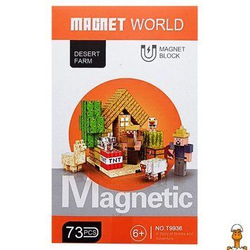 Мамалюк - Магнитный детский конструктор Майнкрафт 73 детали Bambi Bambi RT2-T9936