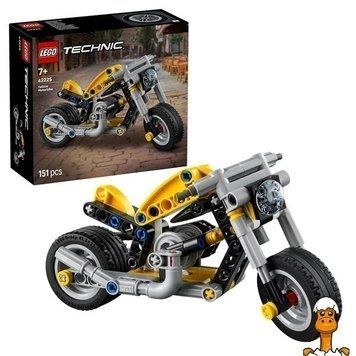 Мамалюк - Конструктор LEGO Technic Жёлтый мотоцикл 151 деталь (42225) LEGO A4-42225