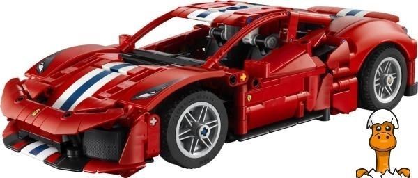 Мамалюк - Конструктор Автомобиль Ferrari 488 PISTA LEGO&reg; Technic (42235) LEGO A4-42235
