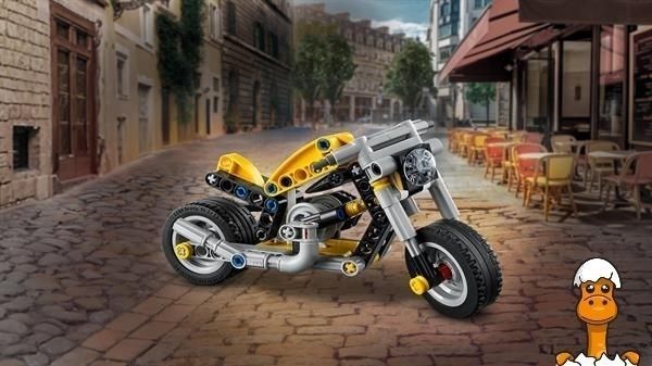 Мамалюк - Конструктор LEGO Technic Жовтий мотоцикл 151 Деталь (42225) LEGO A4-42225