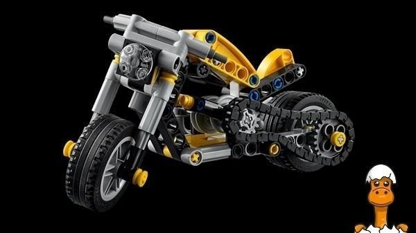 Мамалюк - Конструктор LEGO Technic Жовтий мотоцикл 151 Деталь (42225) LEGO A4-42225