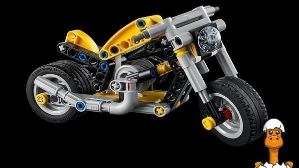 Мамалюк - Конструктор LEGO Technic Жовтий мотоцикл 151 Деталь (42225) LEGO A4-42225