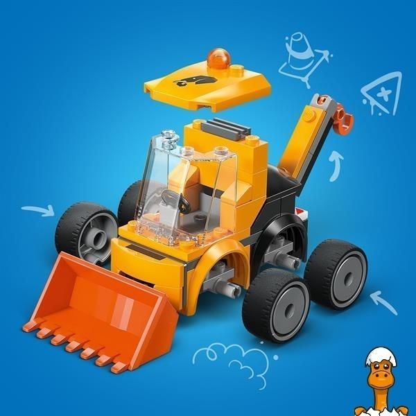 Мамалюк - Конструктор LEGO City Автівки &mdash; Будівельний навантажувач 61 Деталь (60483) LEGO A4-60483