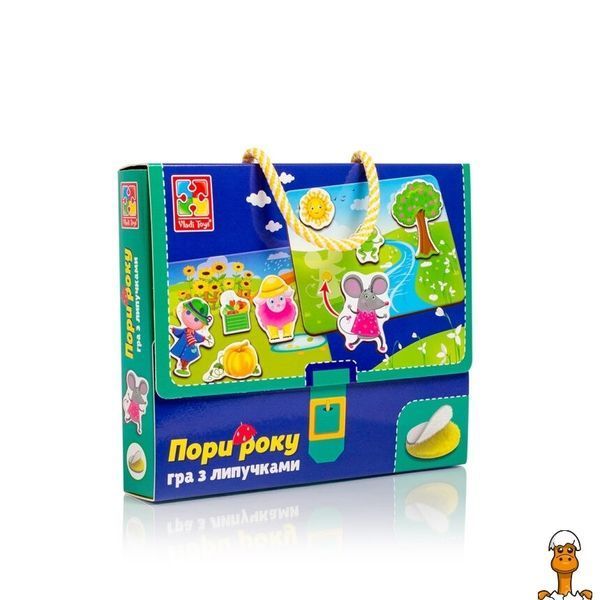 Мамалюк - Настільна гра на липучках Яка пора року українською мовою Vladi Toys Vladi Toys RT2-VT1302-25