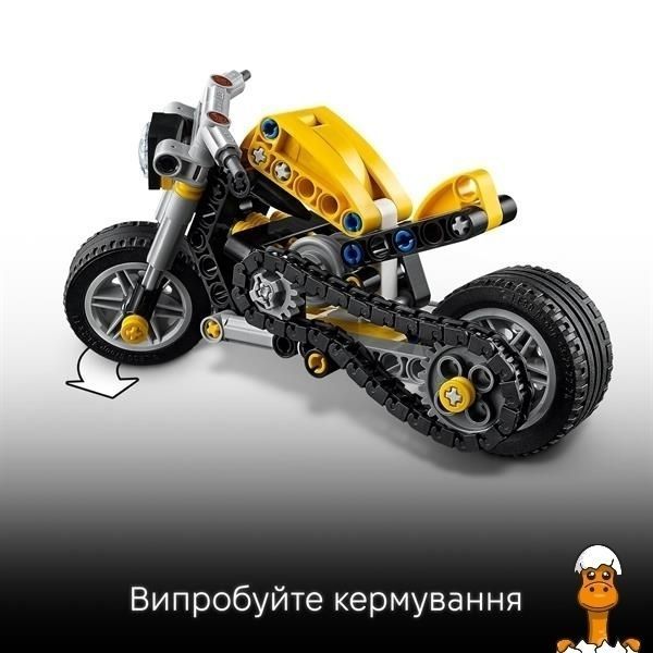 Мамалюк - Конструктор LEGO Technic Жовтий мотоцикл 151 Деталь (42225) LEGO A4-42225