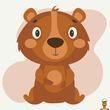 Картина для росписи на холсте Мишка 20х20 см Brushme