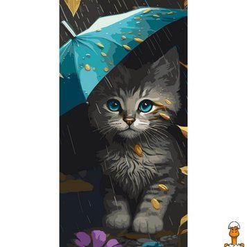 Мамалюк - Картина по номерам Милый котенок 40х80 см Art Craft Art Craft RT2-11534-AC