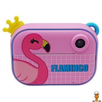 Мамалюк - Дитячий ігровий фотоапарат із принтером Flamingo 2 камери (основна і фронтальна) Bambi Bambi RT2-FLAMINGO