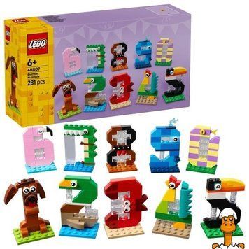 Мамалюк - Конструктор LEGO&reg; Цифры на день рождения Животный декор 281 деталь (40807) LEGO A4-40807