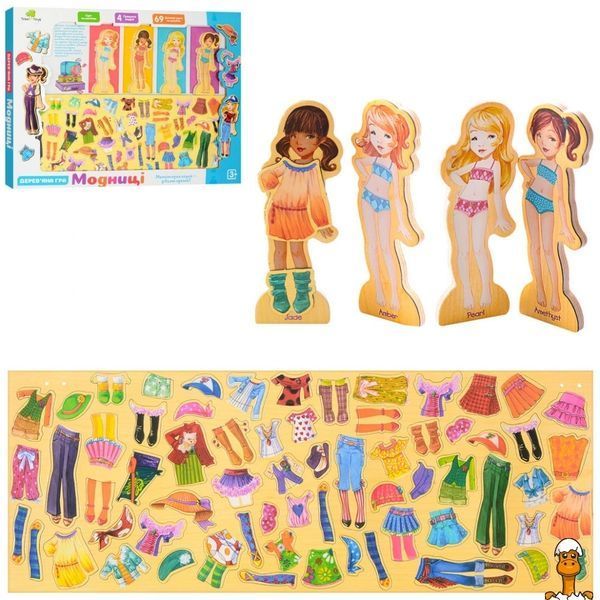 Мамалюк - Детская магнитная игра Гардероб TREE TOYS TREE TOYS RT2-MD-1076