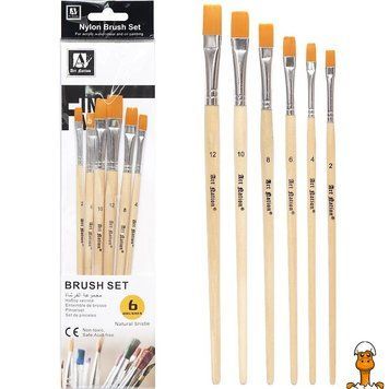 Мамалюк - Набір пензлів для малювання 6 шт COLOR-IT COLOR-IT RT2-BR5806-1