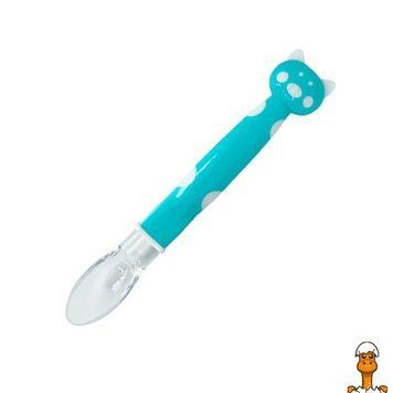 Мамалюк - Дитяча силіконова ложка Хрюшка MGZ-0114(Light-Blue) Megazayka Megazayka RT2-MGZ-0114-LIGHT-BLUE