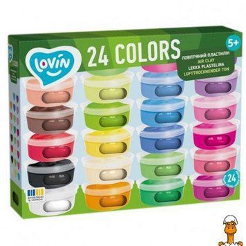 Мамалюк - Набор с легким пластилином в стаканах 24 цвета Lovin Lovin RT2-70177