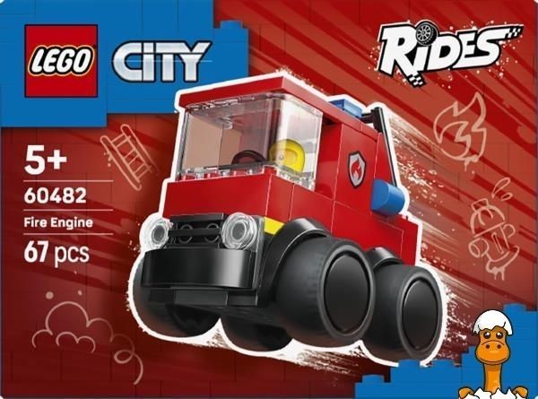Мамалюк - Конструктор LEGO City Автомобили &mdash; Пожарная машина 67 Деталей (60482) LEGO A4-60482