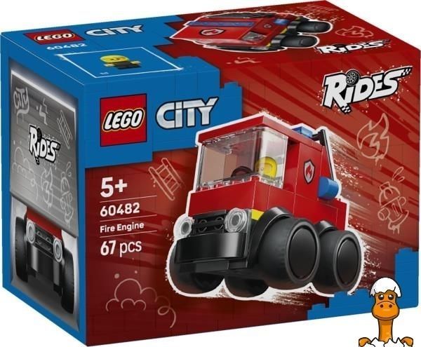 Мамалюк - Конструктор LEGO City Автомобили &mdash; Пожарная машина 67 Деталей (60482) LEGO A4-60482