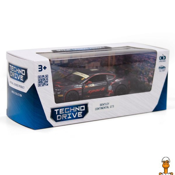 Мамалюк - Автомодель для дітей Bentley Continental GT3 чорна TechnoDrive TechnoDrive RT2-250260