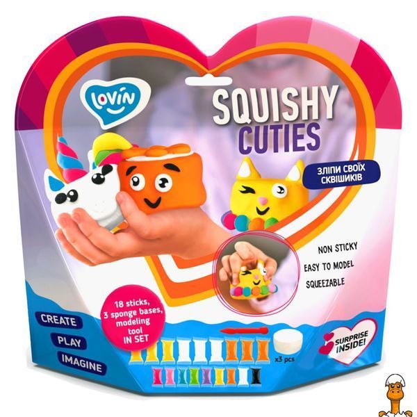 Мамалюк - Набор для лепки с воздушным пластилином Squishy Cuties Lovin Lovin RT2-70131