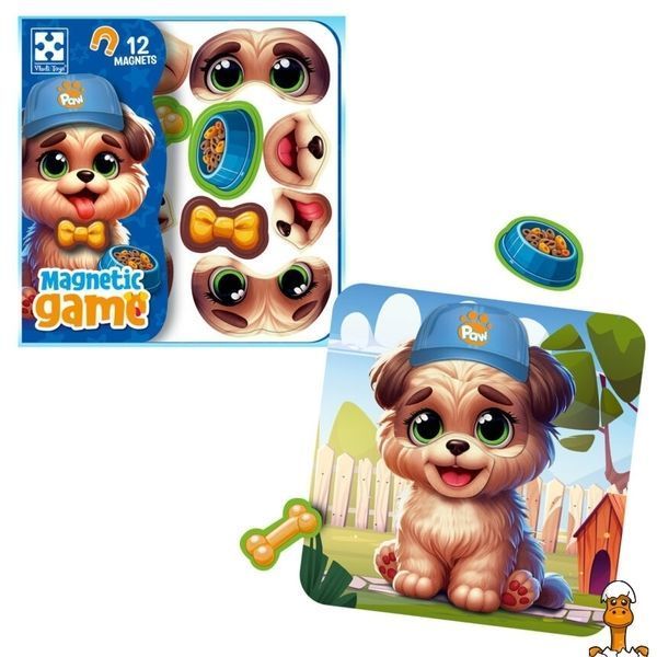 Мамалюк - Гра розвиваюча Емоції Песика 12 магнітів Vladi Toys Vladi Toys RT2-VT3220-04