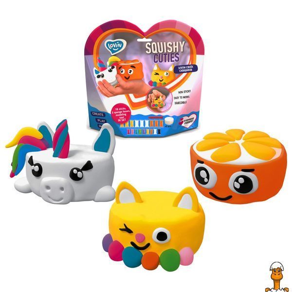 Мамалюк - Набор для лепки с воздушным пластилином Squishy Cuties Lovin Lovin RT2-70131