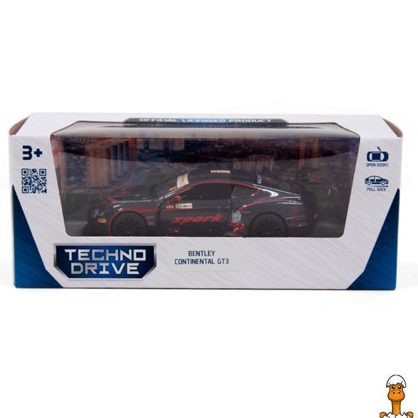 Мамалюк - Автомодель для дітей Bentley Continental GT3 чорна TechnoDrive TechnoDrive RT2-250260