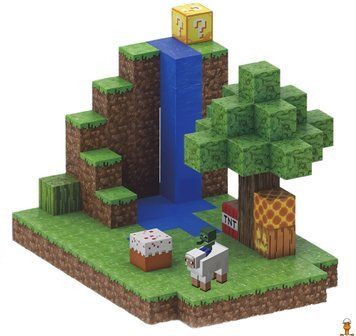 Мамалюк - Магнітний конструктор Майнкрафт Водоспад з 128 блоків Mindcraft Mindcraft M5-MC-059