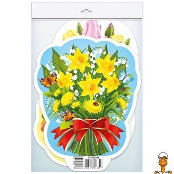 Мамалюк - Набір весняного декору квіти 3 штуки картон Ranok Creative Ranok Creative RT2-10105226