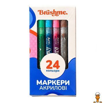 Мамалюк - Набор акриловых маркеров на водной основе 24 цвета Brushme Brushme RT2-MACR24