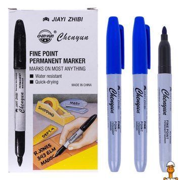 Мамалюк - Маркер перманентний синій тонкий Chenyun Chenyun RT2-95000-BLUE