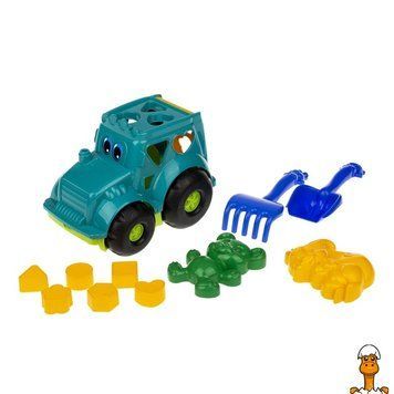 Мамалюк - Дитячий сортер трактор Кузнечик зелений Colorplast Colorplast RT2-0336-GREEN