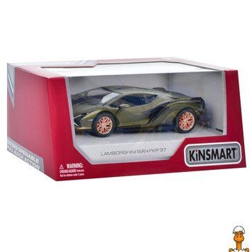 Мамалюк - Інерційна металева машинка Lamborghini Sian FKP 37 зелена Kinsmart Kinsmart RT2-KT5431W-GREEN