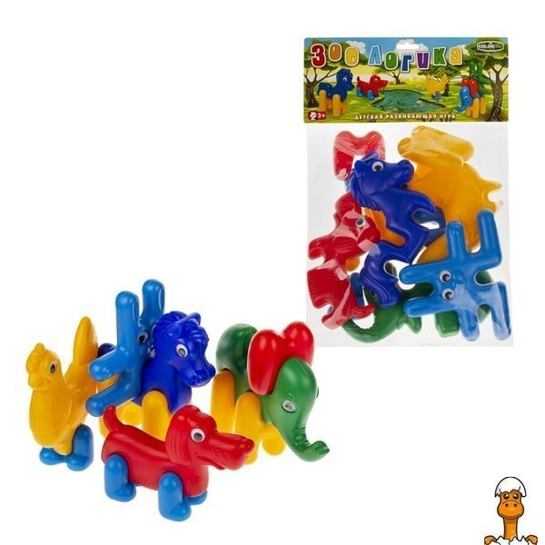 Мамалюк - Дитячий конструктор-пазл тваринки 13 деталей Colorplast Colorplast RT2-1647