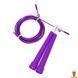 Скакалка скоростная MS 3765(Violet) 290 см ручка пластик веревка резина+металл Bambi