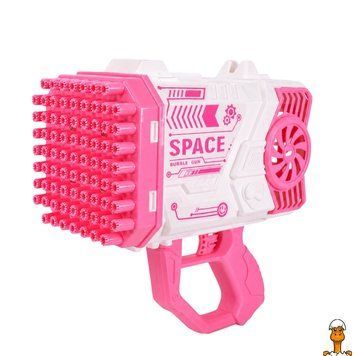 Мамалюк - Пістолет для мильних бульбашок 2023-25A(Pink) на акумуляторі зі світлом Bambi Bambi RT2-2023-25A-PINK