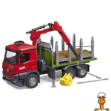 Мамалюк - Модель Bruder Лесовоз MB Arocs с манипулятором 1:16 (03669) Bruder A4-03669