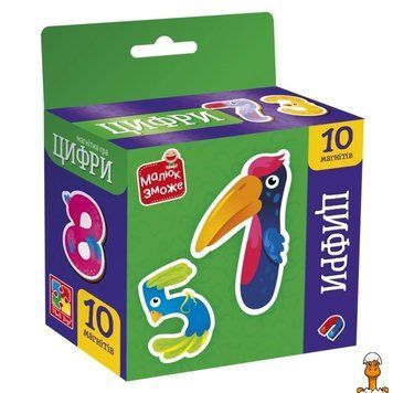 Мамалюк - Набор детских магнитов Цифры 10 штук Vladi Toys Vladi Toys RT2-VT3106-37