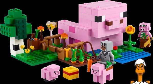 Мамалюк - Конструктор LEGO Minecraft Будинок для поросят 238 деталей (21268) LEGO A4-21268