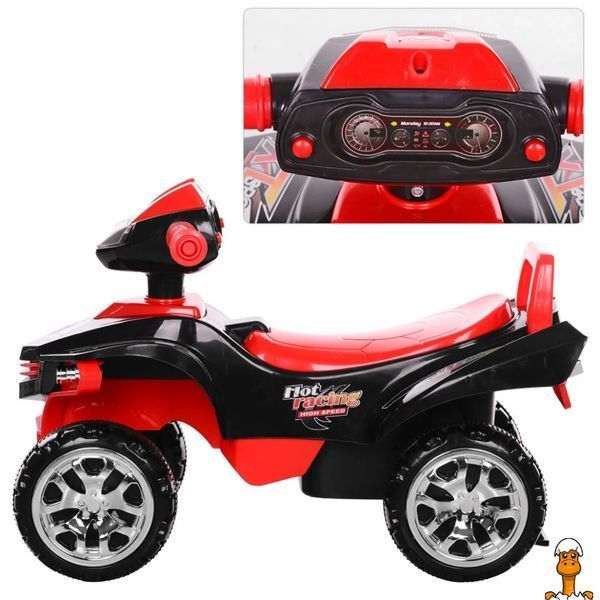 Мамалюк - Каталка-толокар Bambi M 3502-2-3 Красный музыкальный Bambi RT2-M-3502-2-3