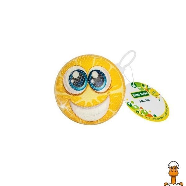 Мамалюк - Дитячий м'ячик 10 см лимонний BABY TEAM BABY TEAM RT2-8760-ЛИМОН