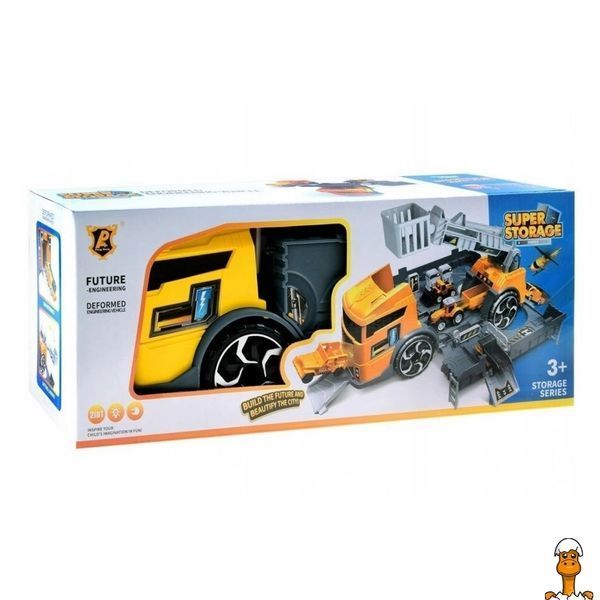 Мамалюк - Дитячий іграшковий трейлер з контейнером і краном Bambi Bambi RT2-P905-A