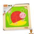 Дерев'яний мініпазл Viga Toys Жук сонечко 4 ел. (50140)