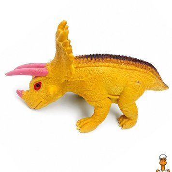 Мамалюк - Дитяча іграшка-антистрес Динозавр жовтий 18 см Bambi Bambi RT2-7209-YELLOW