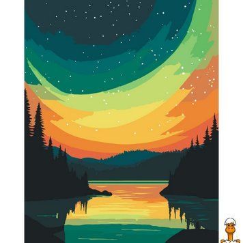 Мамалюк - Картина за номерами Нічне світло 40х50 см Art Craft Art Craft RT2-11063-AC
