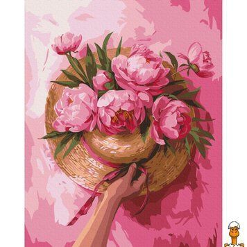 Мамалюк - Картина за номерами Капелюх серед квітів BS54090 40x50 см Brushme Brushme RT2-BS54090