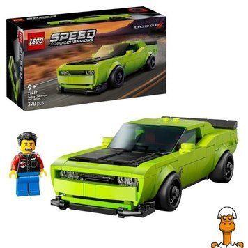 Мамалюк - Конструктор LEGO Speed Champions Спортивний автомобіль Dodge Challenger SRT Hellcat 390 деталей (77237) LEGO A4-77237