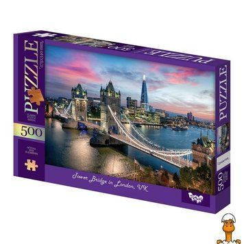 Мамалюк - Пазл класичний Tower Bridge in London 500 елементів Danko Toys Danko Toys RT2-C500-15-08
