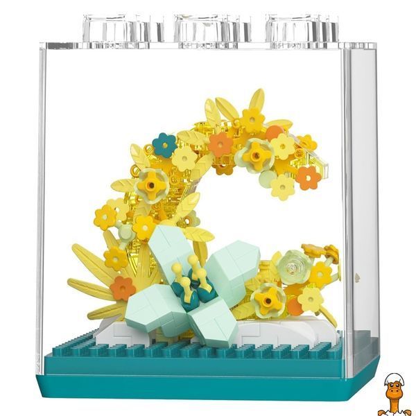 Мамалюк - Дитячий Конструктор Flower Language 7345 у колбі 327 деталей Bambi Bambi RT2-7345