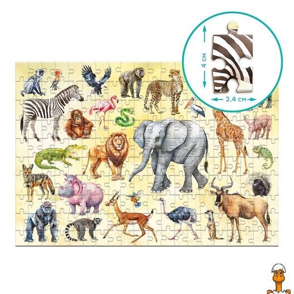 Мамалюк - Детский пазл Животные сафари 200 элементов DoDo Toys DoDo Toys RT2-300637