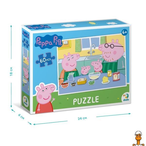 Мамалюк - Пазл дитячий Peppa Pig 60 елементів DoDo Toys DoDo Toys RT2-200331